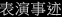 表演事迹